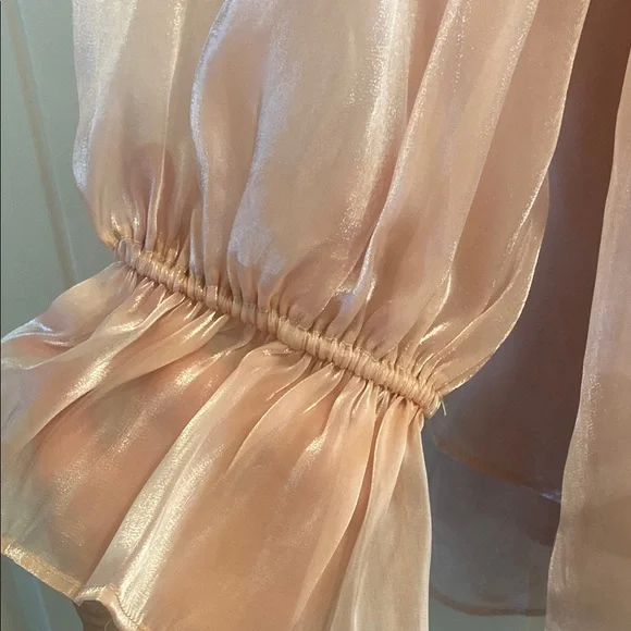 MAJORELLE Blush Layered Chiffon Tiered Dress, M - Picture 3 of 6